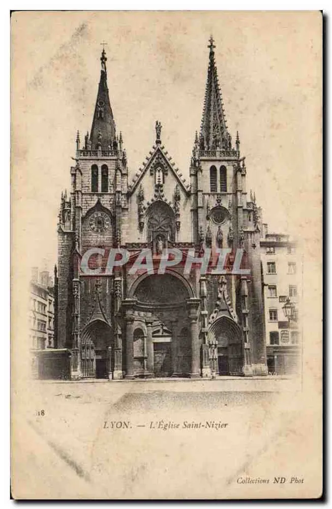 LYON — A Igreja de São Nizier — Collections ND Phot - Frente