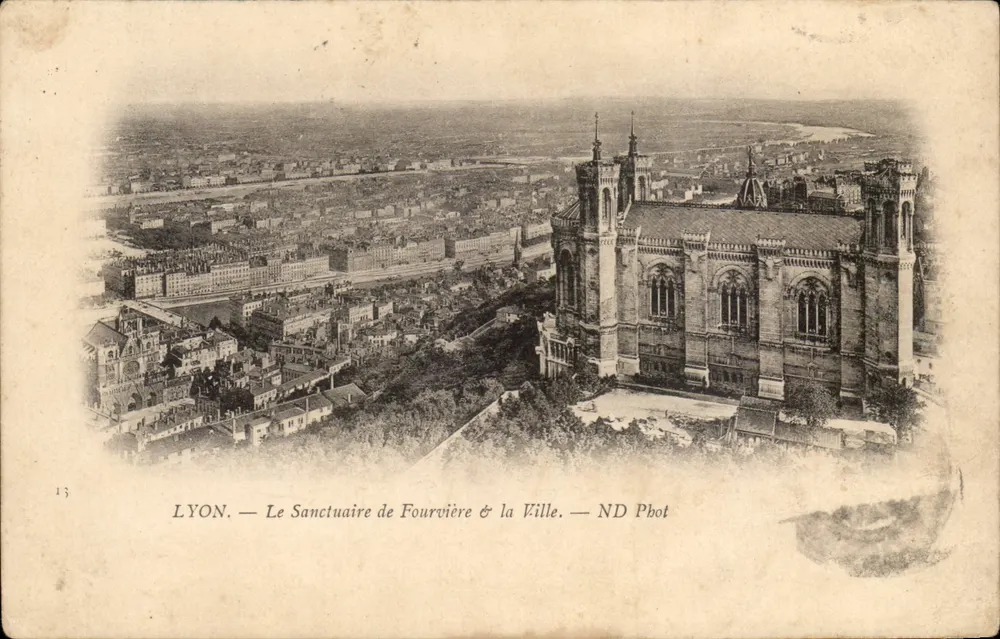 LYON — Das Heiligtum Fourvière & die Stadt — ND Pbot - Vorderseite
