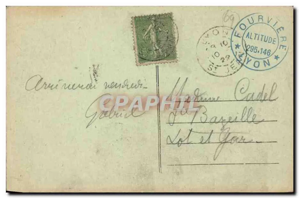 LYON — N.D. de Fourvière — A Abside - Verso