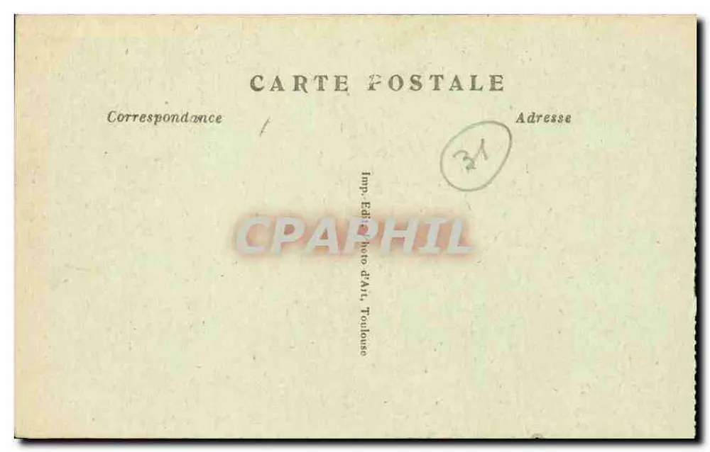 Toulouse — Estátua de Riquet — Foto Merlin - Verso