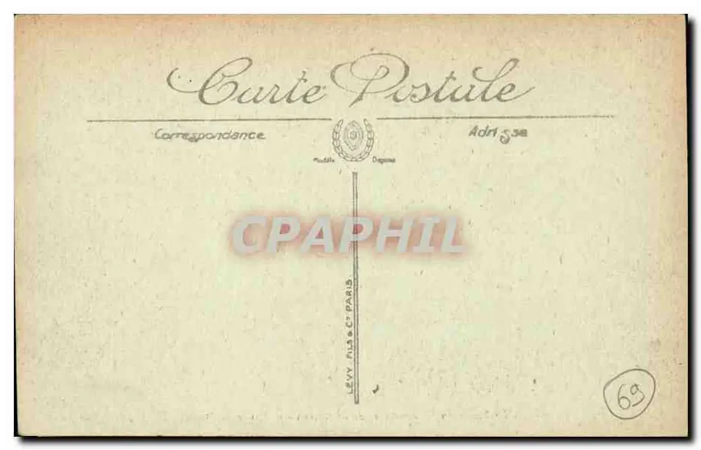 LYON — Das Palais des Handels und der Börse — Werk von Dardel (1853-1860) — SELECTA - Rückseite