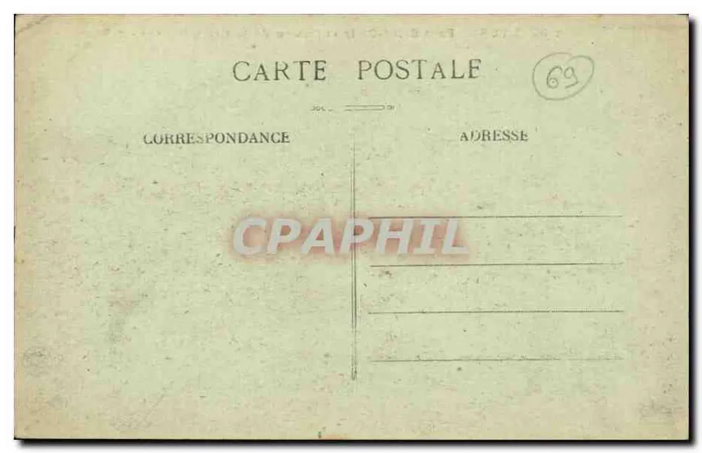 LYON – Pont Saint-Clair und Coteau de la Croix-Rousse – C.B. Nr. 1139 - Rückseite