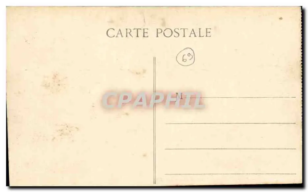 LYON — Place Bellecour und Coteau de Fourvière — E.R. - Rückseite
