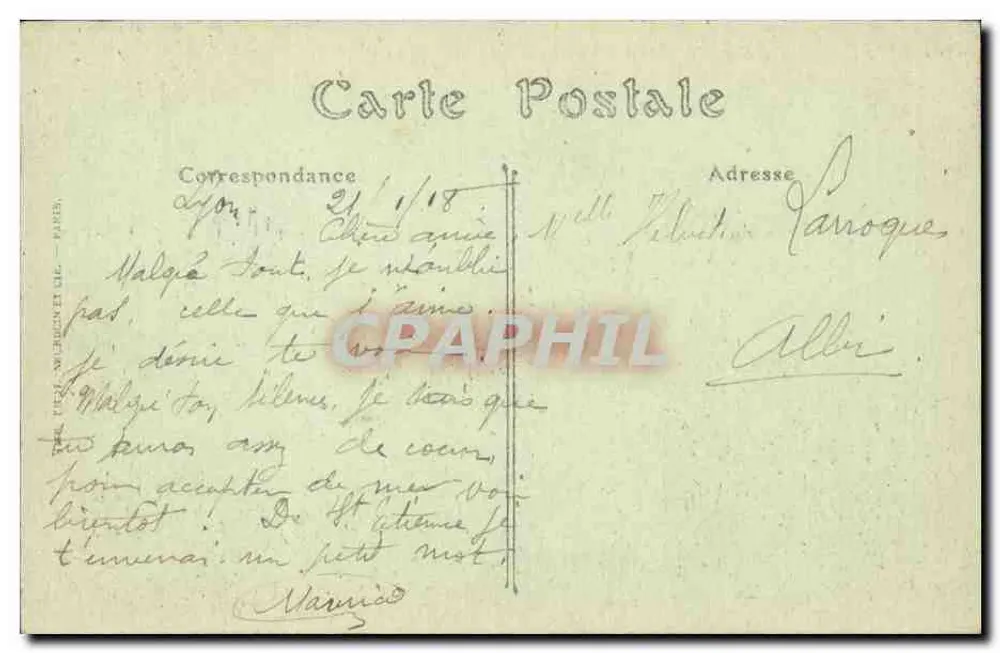 LYON — Ponte da Boucle e o Parque — G.N. - Verso