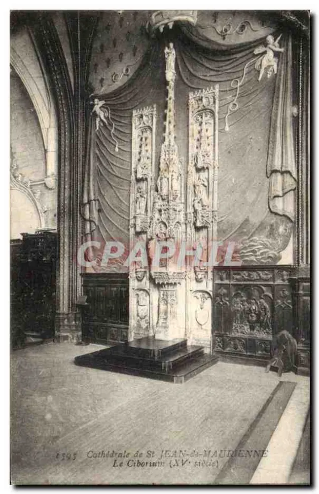 Kathedrale von St JEAN-de-MAURIENNE — Das Ciborium (15. Jahrhundert) — E. Reynaud, Imp. Chambéry - Vorderseite
