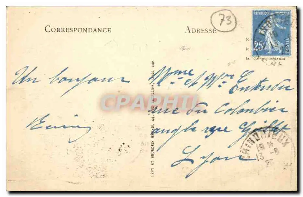 AIX-les-BAINS — Vista geral e o Lago do Bourget — LL. - Verso