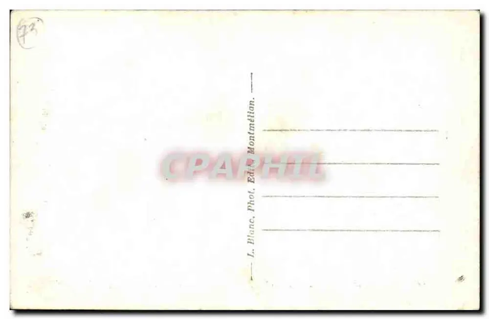 Chambéry — Das Präfekturgebäude und die Archiv-Turm — L. Blanc, Phot. Montmélian - Rückseite