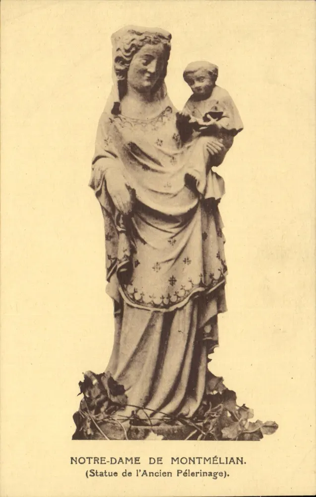 Notre-Dame de Montmélian — Statue des Alten Pilgerwegs — Éditions Universitaires Tourte et Léon Lavallois, Paris - Vorderseite