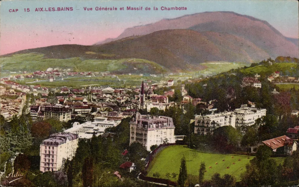 Aix-les-Bains — Allgemeiner Blick und Chambotte-Massiv — Adia, CAP 15 - Vorderseite