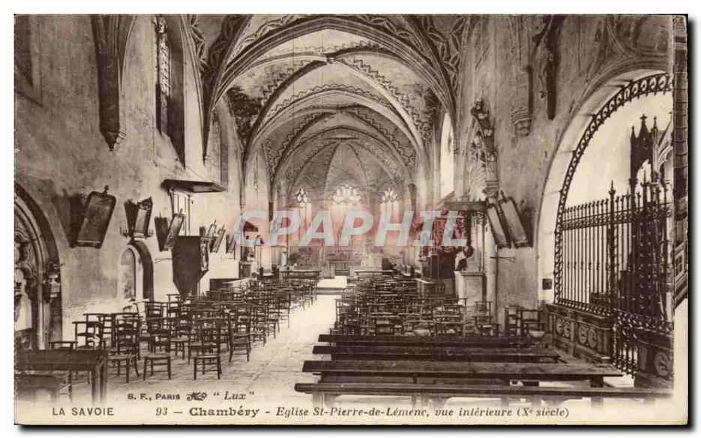 Chambéry — Kirche Saint-Pierre-de-Lémenc, Innenansicht (10. Jahrhundert) - Vorderseite