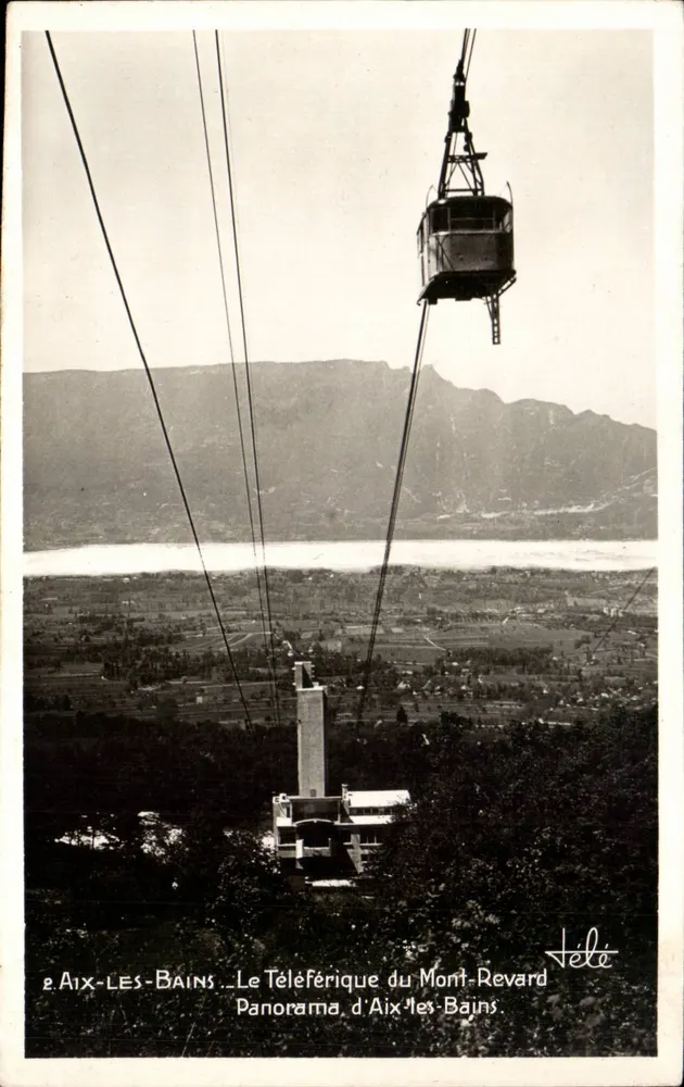 Aix-les-Bains — Der Seilbahn Mont-Revard — Panorama von Aix-les-Bains — TélÉ Photo, 14, Square Alfred-Boucher - Vorderseite