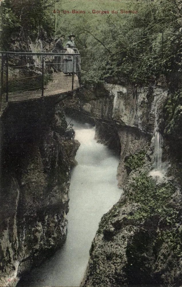 Aix-les-Bains - Gorges do Siemrooz — G. Bréger Frères, Paris - Frente
