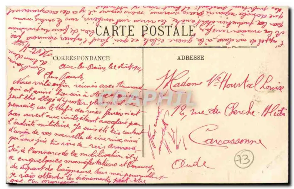Lago do Bourget — Hautecombe — LL. — 72 - Verso