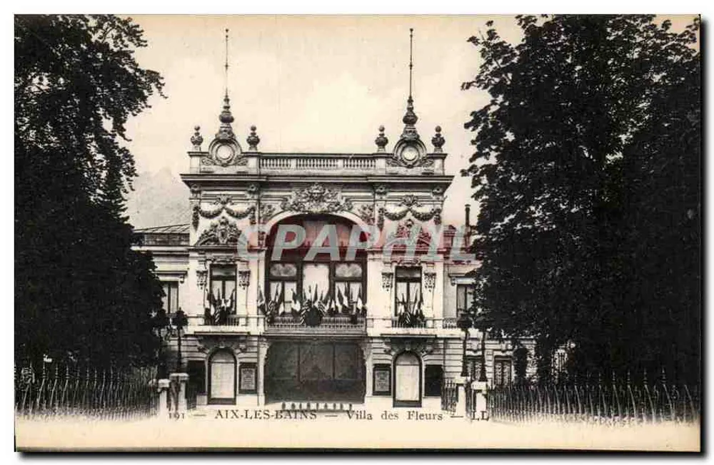 Aix-les-Bains — Villa des Fleurs — editor LL, n° 73 - Frente