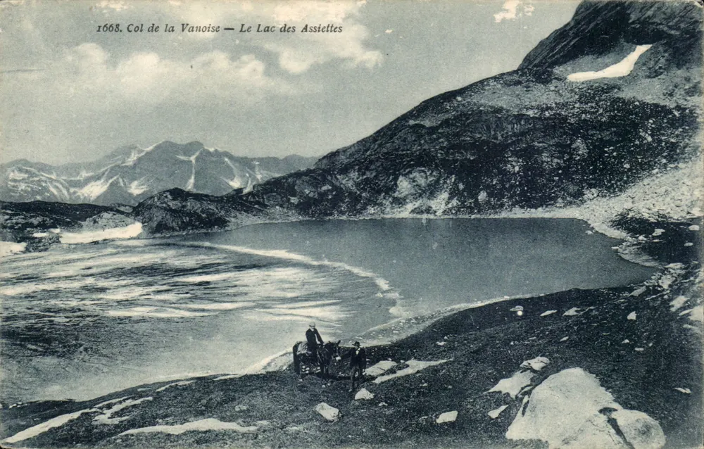 Col de la Vanoise — Le Lac des Assiettes — Collection 'LA PLUS BELLE' — F. de Migian, Chambéry - Recto