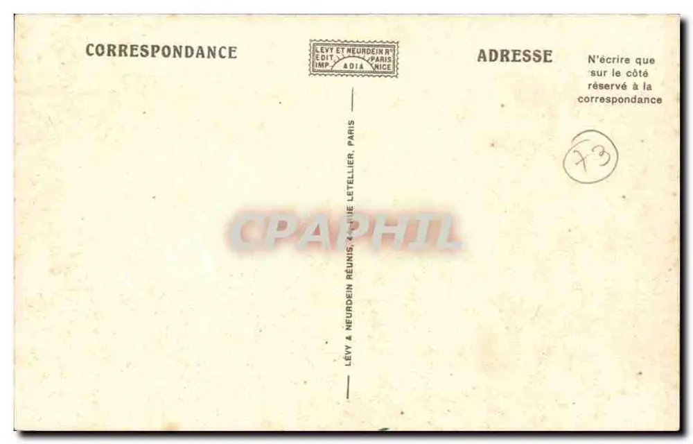Aix-les-Bains — O Grande Círculo — A Entrada — LL — 237 - Verso