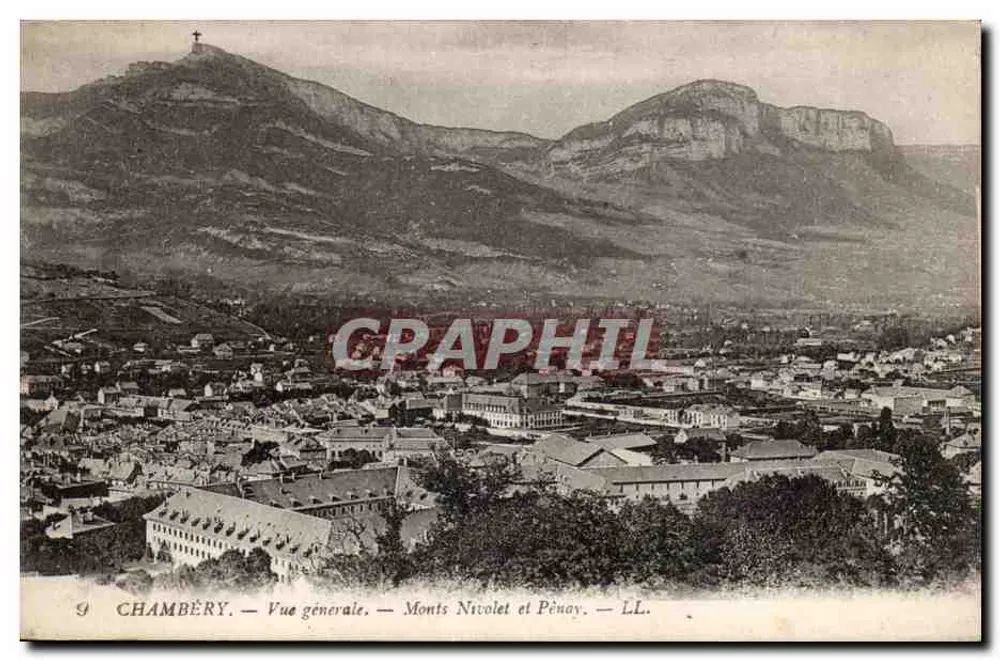 Chambéry — Allgemeiner Blick — Monts Nivolet und Pénay — LL. - Vorderseite