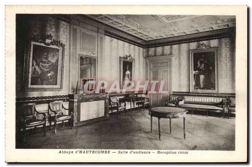 Abadia de HAUTECOMBE — Sala de audiência — Sala de recepção - Frente