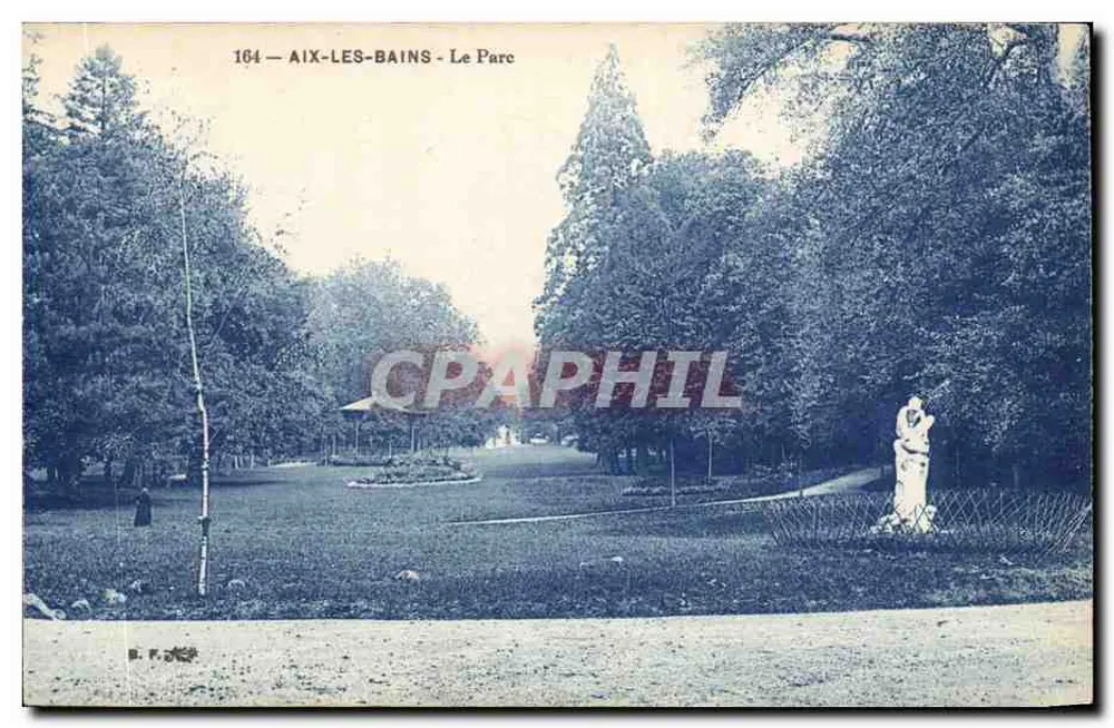 AIX-LES-BAINS - O Parque — carta postal n°164 - Frente