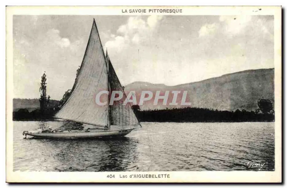 Lago d'Aiguebelette — A Saboia Pitoresca — Giny, n°404 - Frente