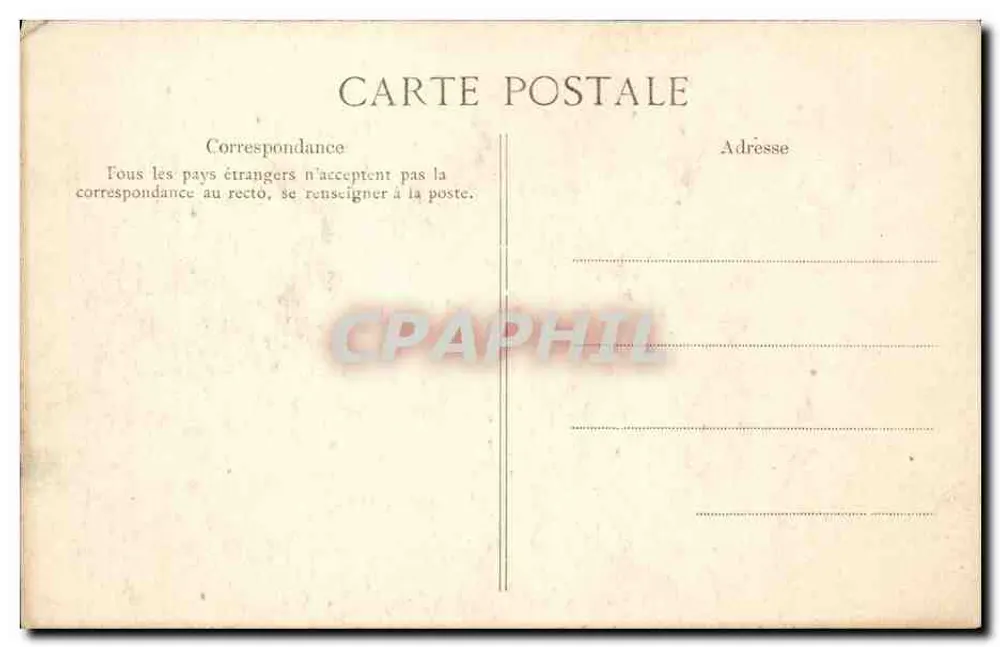 Erdeven — Einer der Riesen von Kerzerho — Sammlung H. Laurent Port-Louis, n° 2781 - Rückseite