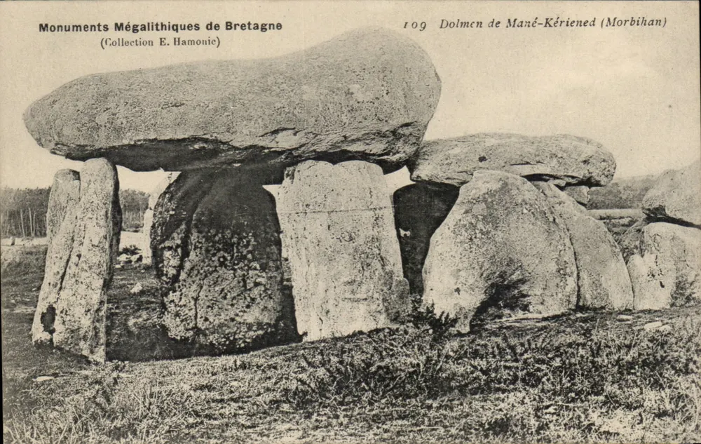 Dolmen von Mané-Kériened (Morbihan) — Sammlung E. Hamonic — n° 109 - Vorderseite
