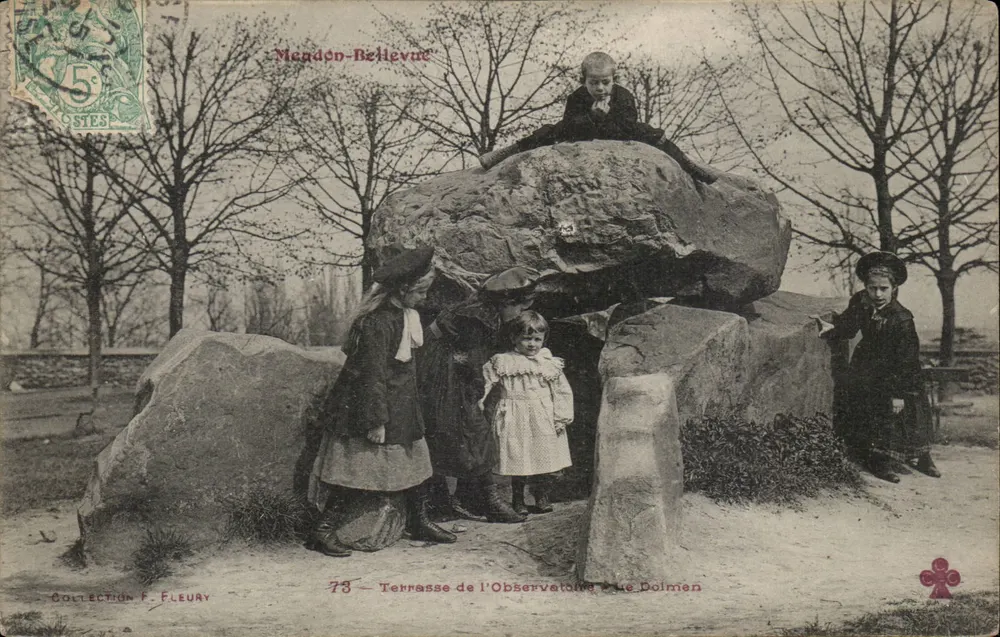 Mendon-Bellevue — Terrasse des Dolmien-Beobachtungspunkts — Sammlung F. Fleury, n°73 - Vorderseite