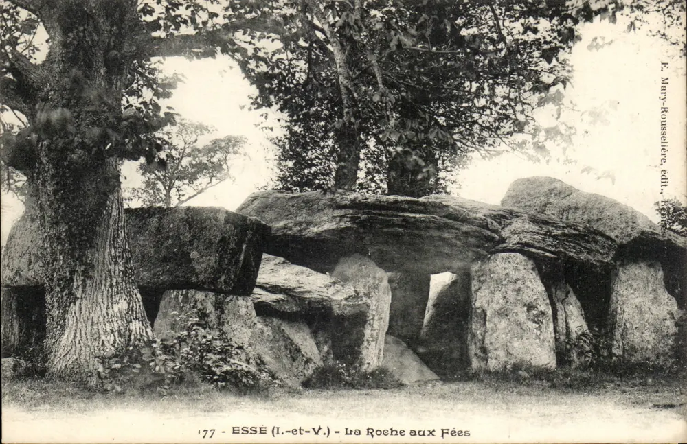 Essé (Il.-et-V.) - La Roche aux Fées — editore H. Mary-Roussellière, n° 177 - Recto