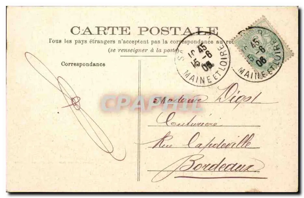 Saumur (Maine-et-Loire) — Carrousel — Letzter Sprung — Fr. Yoklczrn, phot. Saumur, abgegeben, schräg mit Apparat Guers-Anschutz - Rückseite