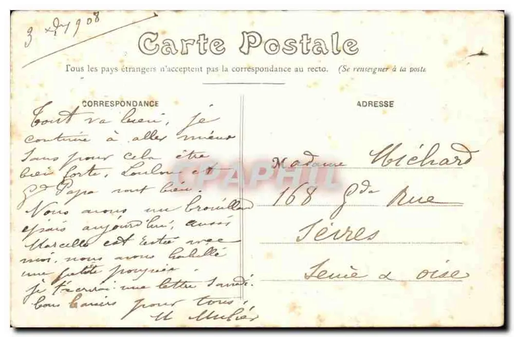 Saumur (M.-et-L.) — Karussell — Schwertangriff — Fr. Véchier Nr. 42 - Rückseite