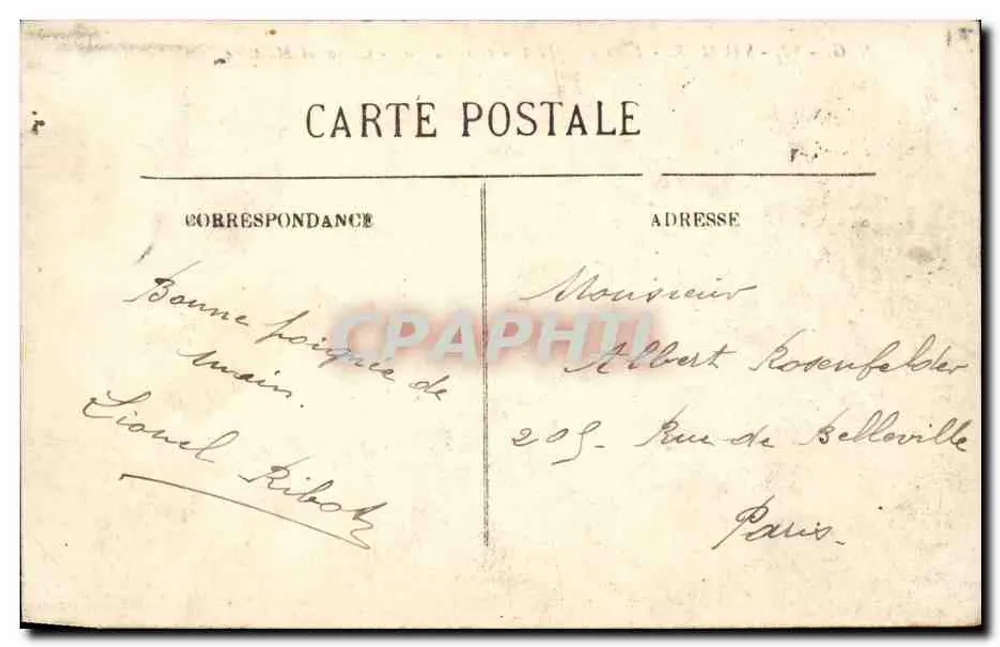 Saumur — Schule für Kavallerieanwendung — Militärkarussell — N.G. 82 — Verleger Lionel Ribot - Rückseite