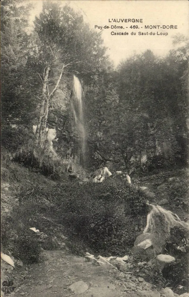 Wasserfall Saut-du-Loup — Puy-de-Dôme, 469 m — L'Auvergne - Voorkant