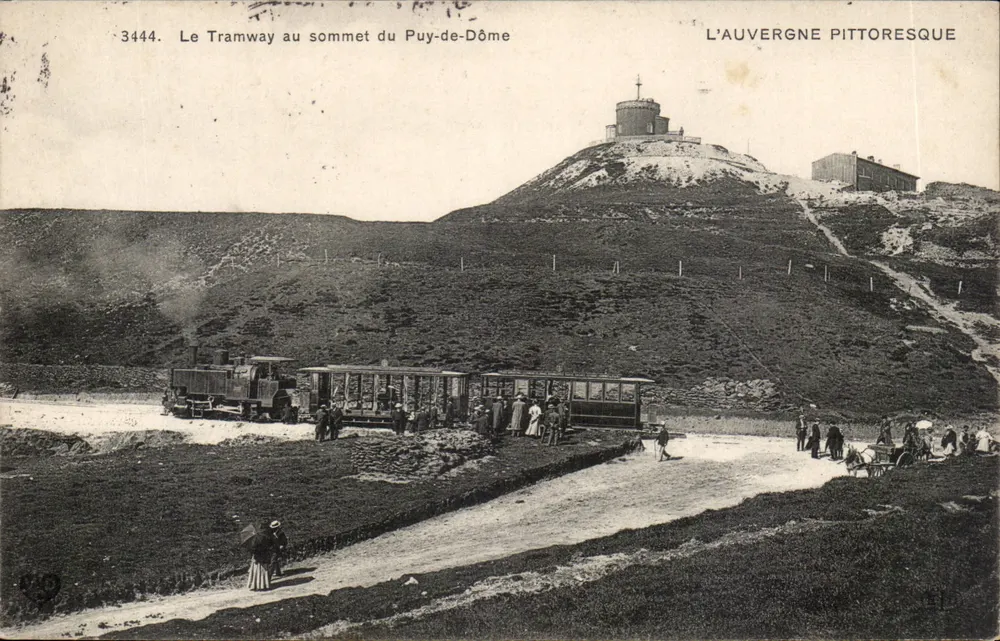 Der Tramway am Gipfel des Puy-de-Dôme — Die pittoreske Auvergne, Nr. 3444 - Vorderseite