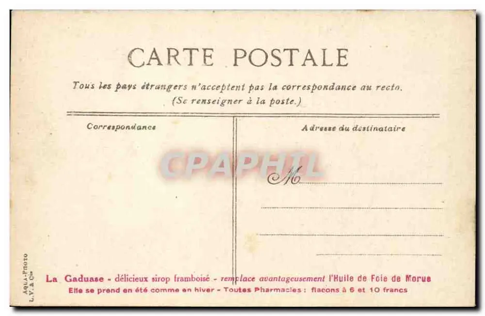 O Mont-Dore - Piazza do Estabelecimento — L.V. & Cie - Verso