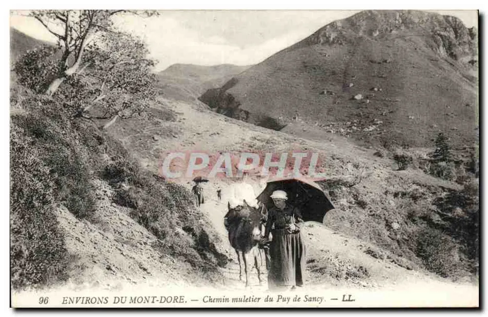 Entornos del Mont-Dore — Camino mulatero del Puy de Sancy — LL. n°96 - Anverso