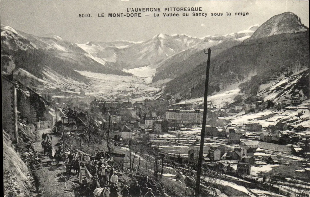 Le Mont-Dore — Die Sancy-Tal unter Schnee — Das pittoreske Auvergne - Vorderseite