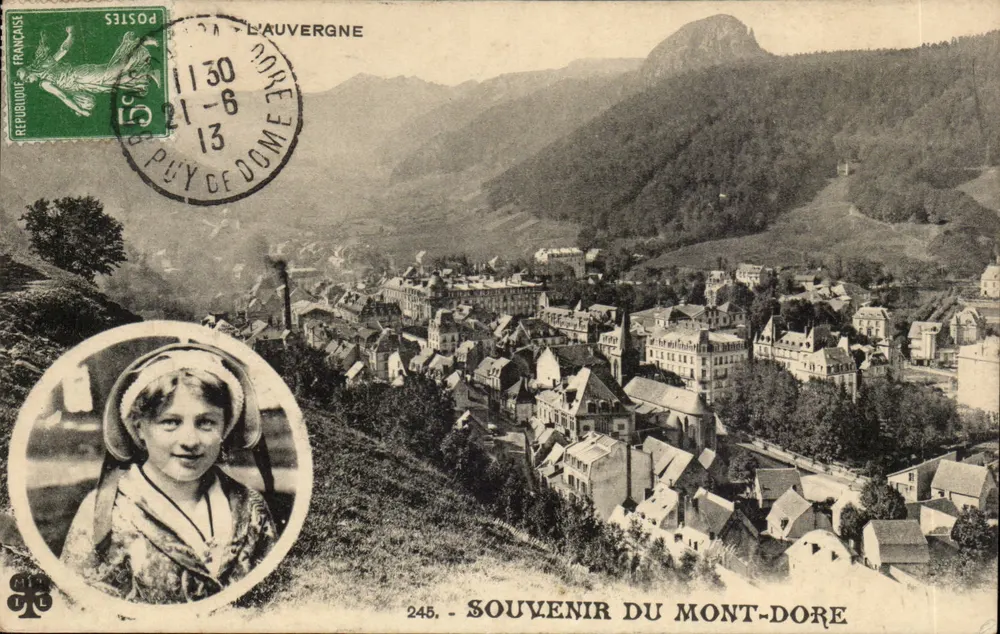 Mont-Dore — vista panorâmica — Lembrança do Mont-Dore, n°245 - Frente