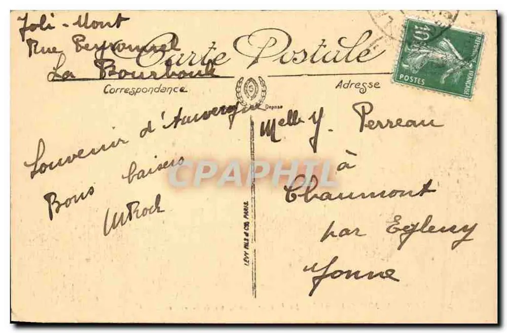 Umgebung von Mont-Dore — Der Puy de Sancy aus der Straße gesehen — LL. — Verlag LL, Nr. 93 - Rückseite