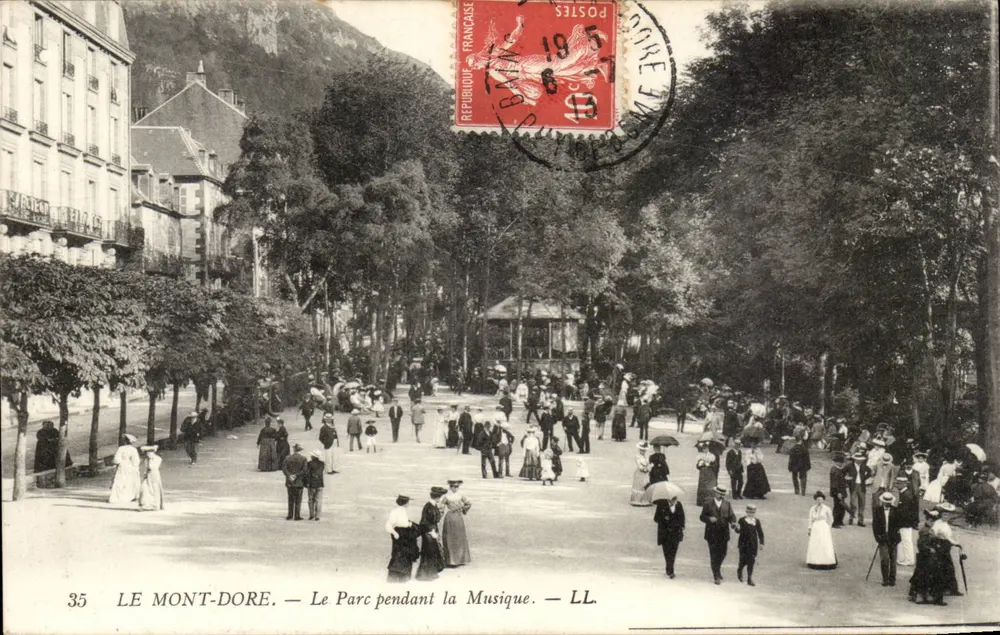 LE MONT-DORÉ — Der Park während der Musik — LL. — Nr. 35 - Vorderseite