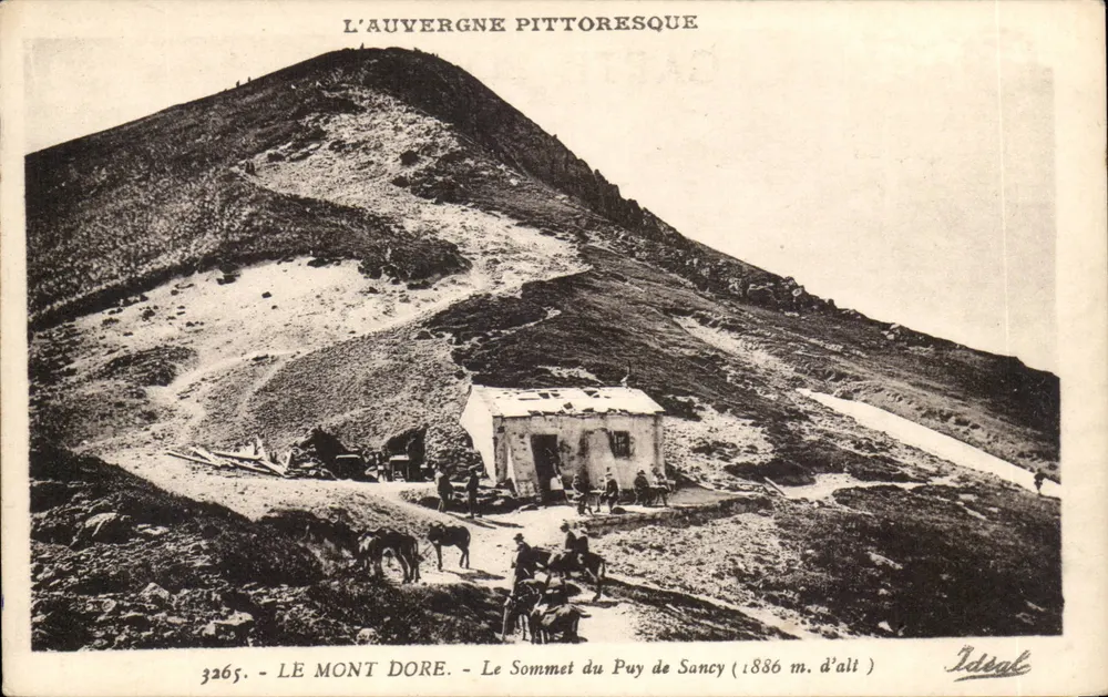 Le Mont Dore - Der Gipfel des Puy de Sancy (1886 m Höhe) — Pittoreske Auvergne — Éditions 'Ideal' n°3265 - Vorderseite
