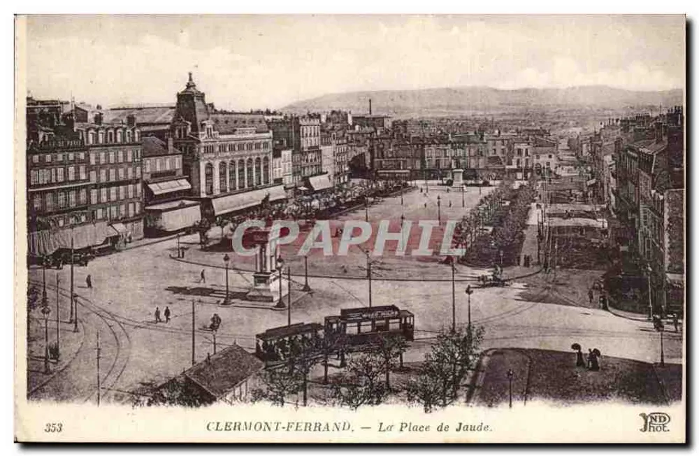 Clermont-Ferrand — La Place de Jaude — NDHOT, n° 353 - Voorkant