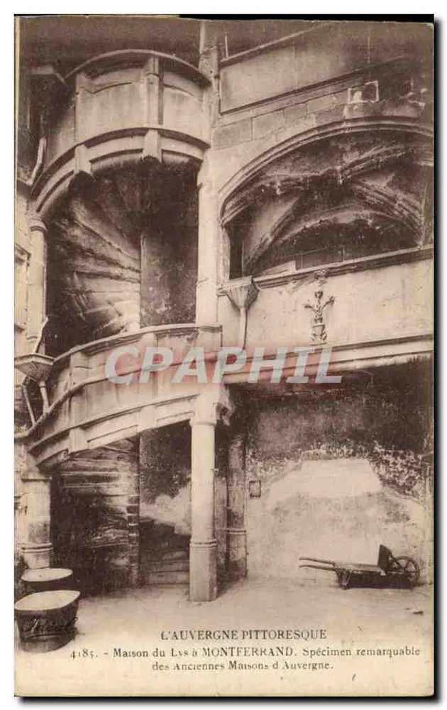 Haus des Liliens in Montferrand — bemerkenswerter Exemplar der alten Häuser von Auvergne — Verleger Bégoun, St-Gerand (Allier) - Vorderseite
