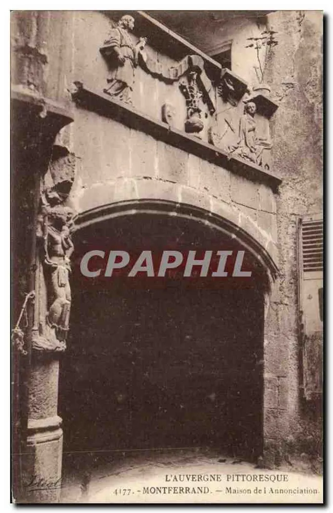 Montferrand — Casa da Anunciação — editor Léon, n°4177 - Frente