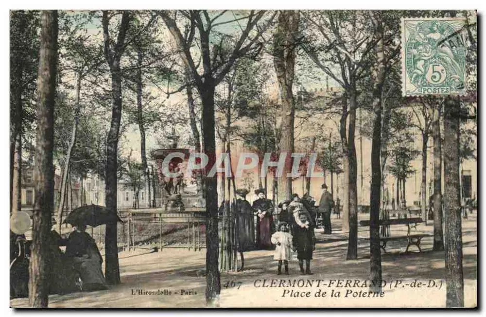 Clermont-Ferrand (P.-de-D.) — Place de la Poterne — L’Hirondelle, Paris, n°467 - Frente
