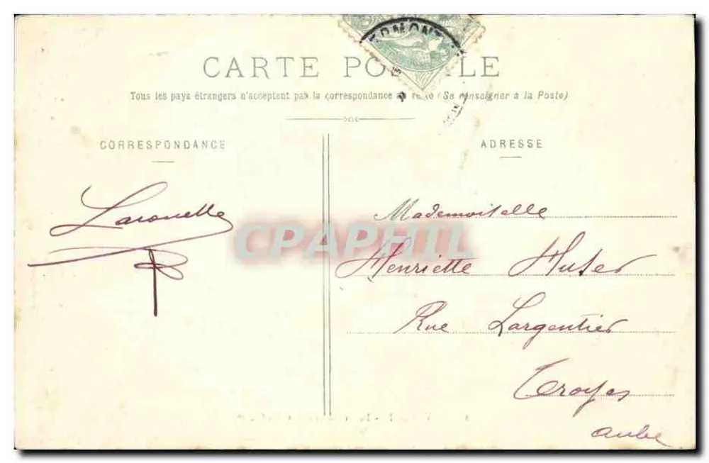 AUVERGNE - O Viaduto de Garabit (122m) — Genès-Labbé, editor, n°32 - Verso
