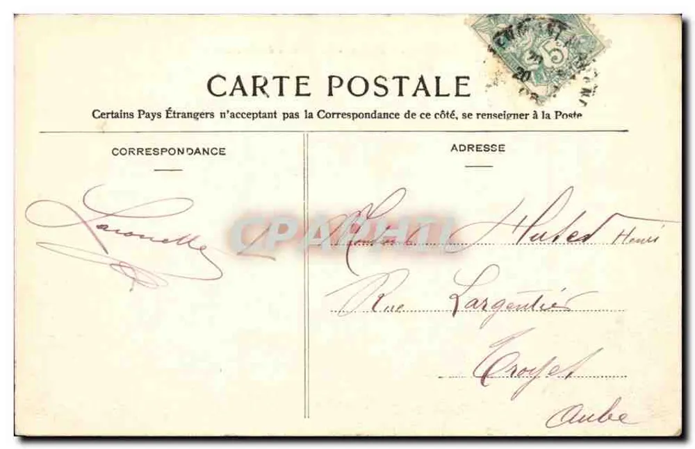 Auvergne - Menat - Il Castello dei Rochers — Editore Larouetelle - Verso