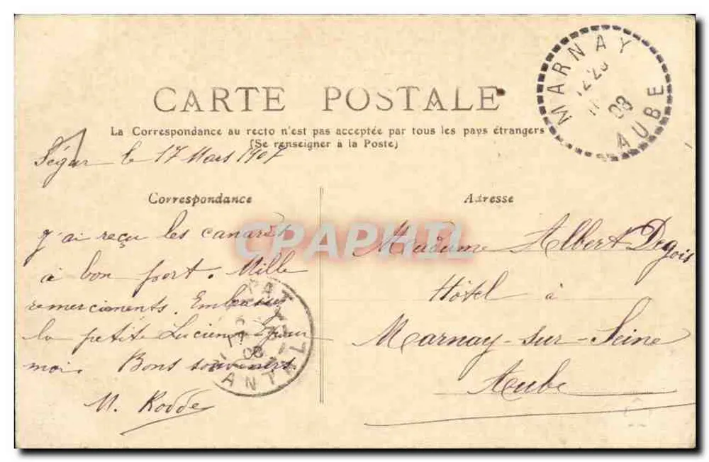 L'Auvergne - Cantal - Murat, Vista geral — editor não identificado, número de série não visível - Verso