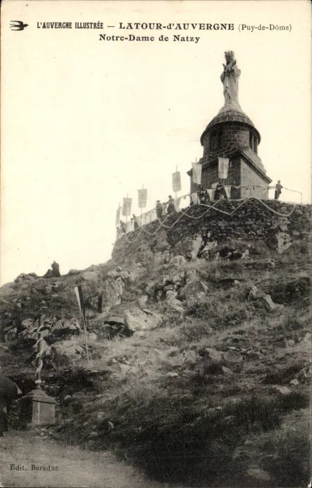 Notre-Dame de Natzy — Latour-d'Auvergne (Puy-de-Dôme) — Illustriertes Auvergne, Verlag Baraduc - Vorderseite