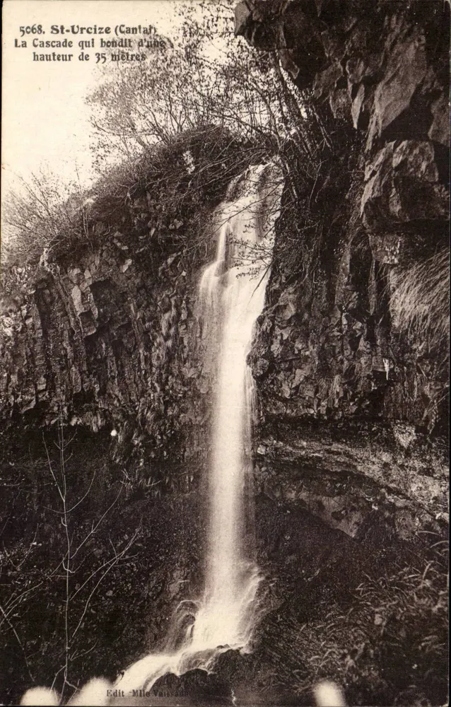 St-Urcize (Cantal) — 35-Meter-Wasserfall — Edit. Mlle Van Adel - Vorderseite