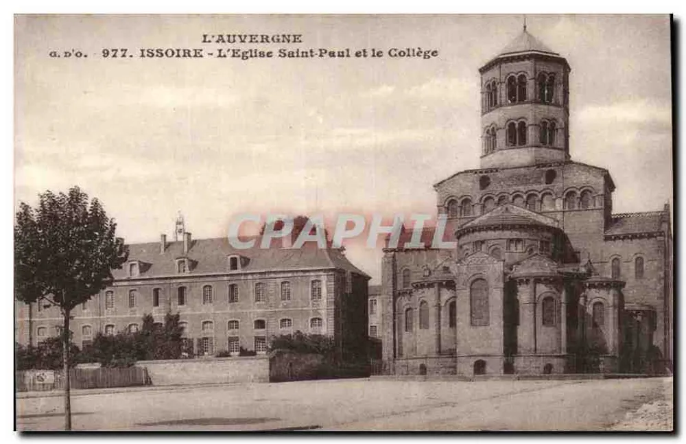 Issoire - Die Kirche Saint-Paul und das Kollegium — L'Auvergne, a.d'o. 977 - Vorderseite